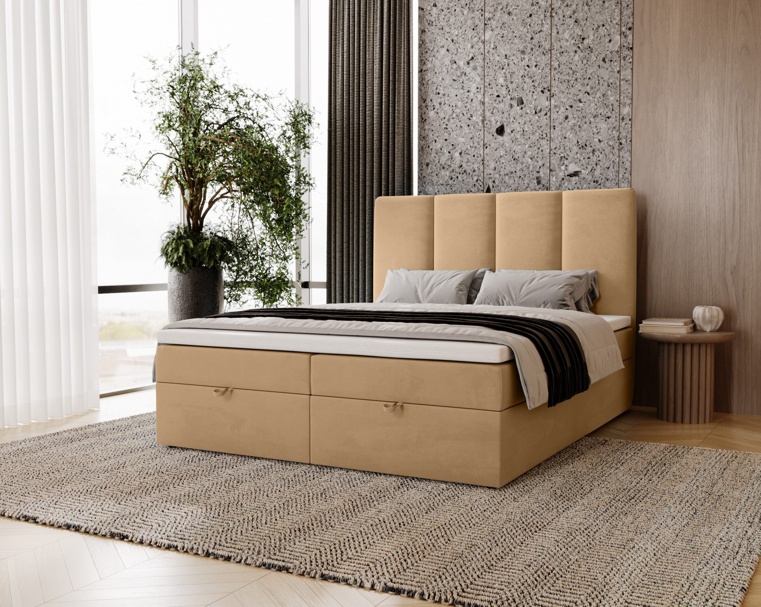 MARPUR Boxspringbett MALMO (Boxspringbett mit Bettkasten günstig online kaufen