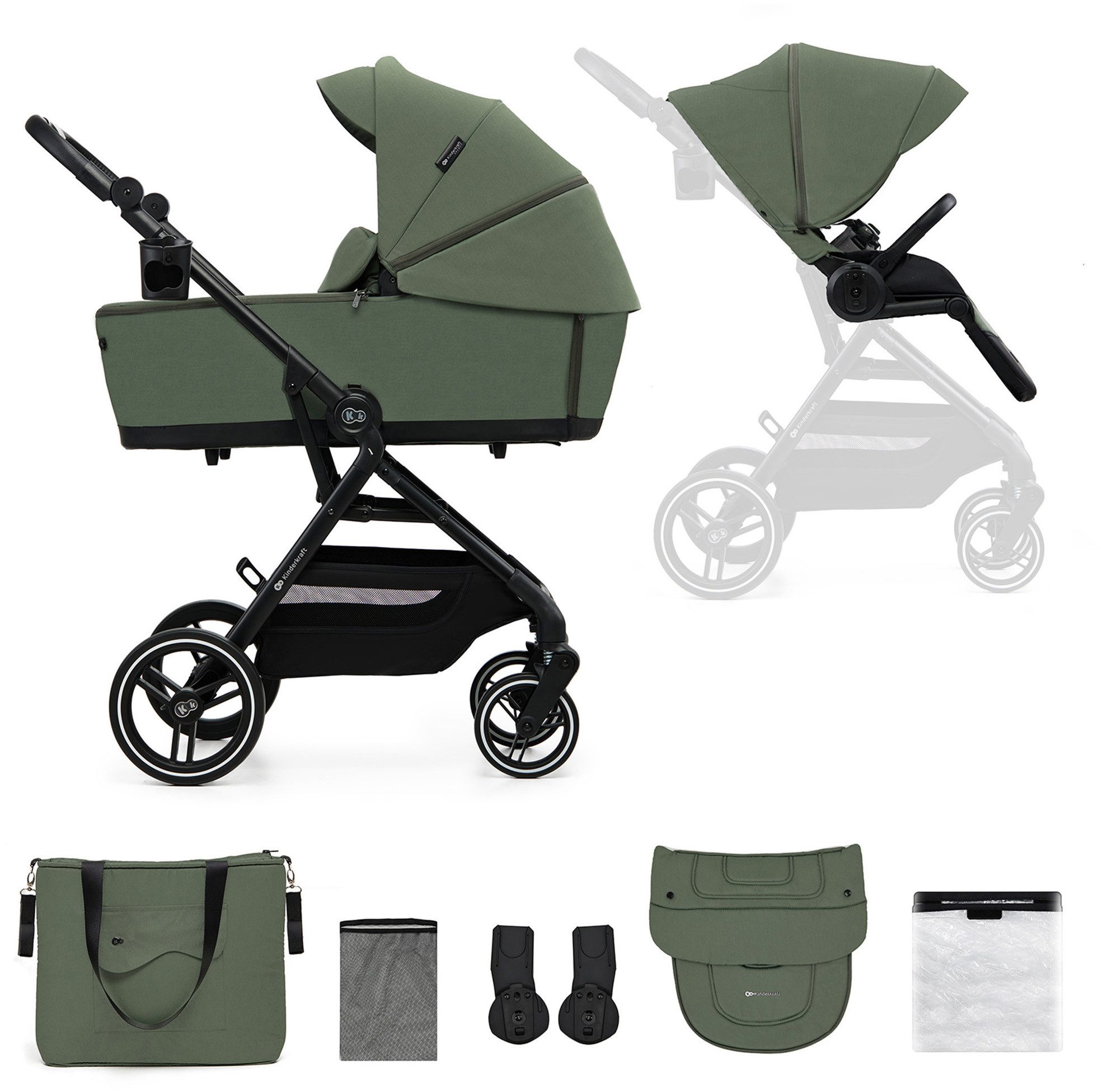 Kinderkraft Kombi-Kinderwagen YOXI 2IN1, (Set)