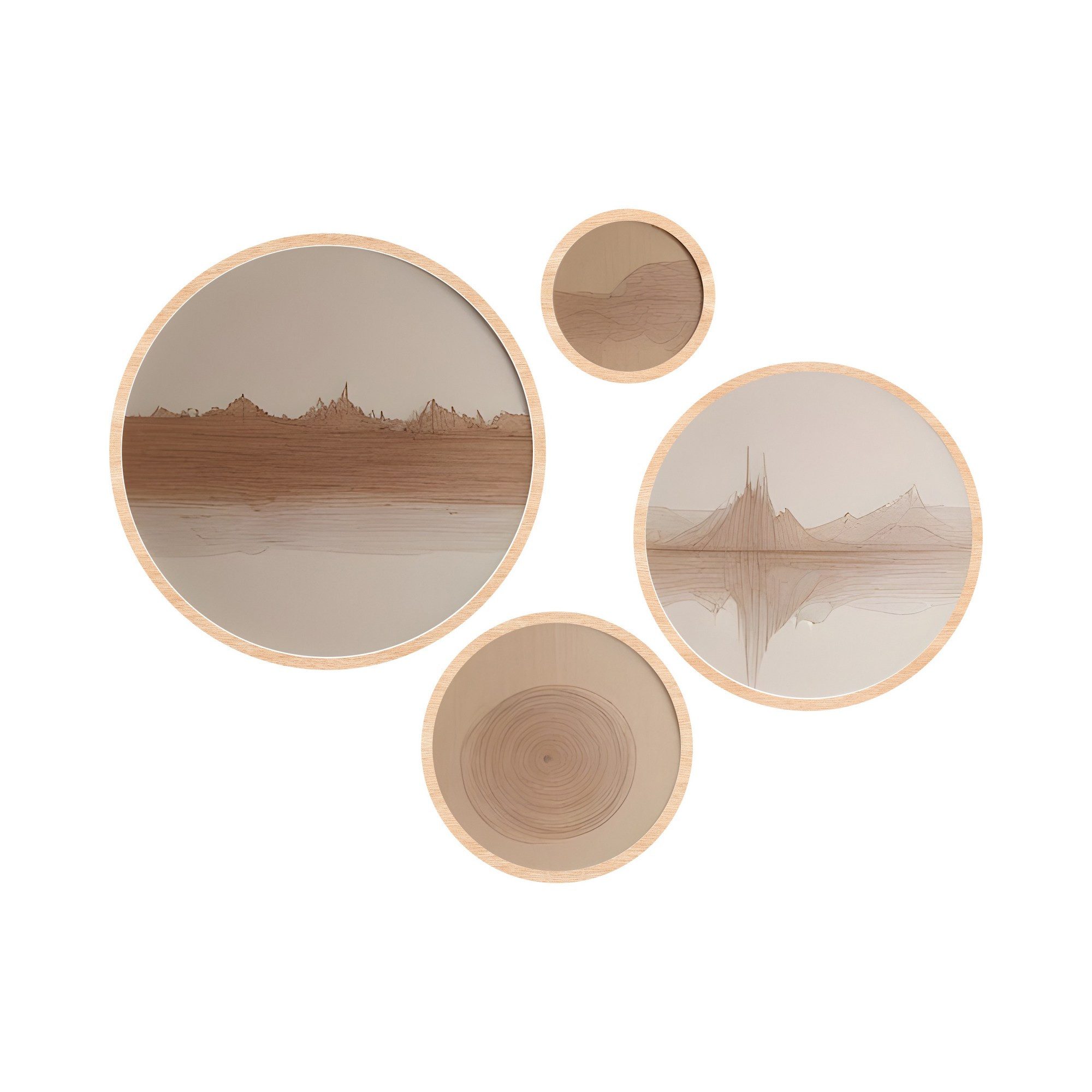 Wallity Leinwandbild 100% SOLID WOOD (Thickness: 1,5 cm), 45 x 45 cm (1 Pie günstig online kaufen