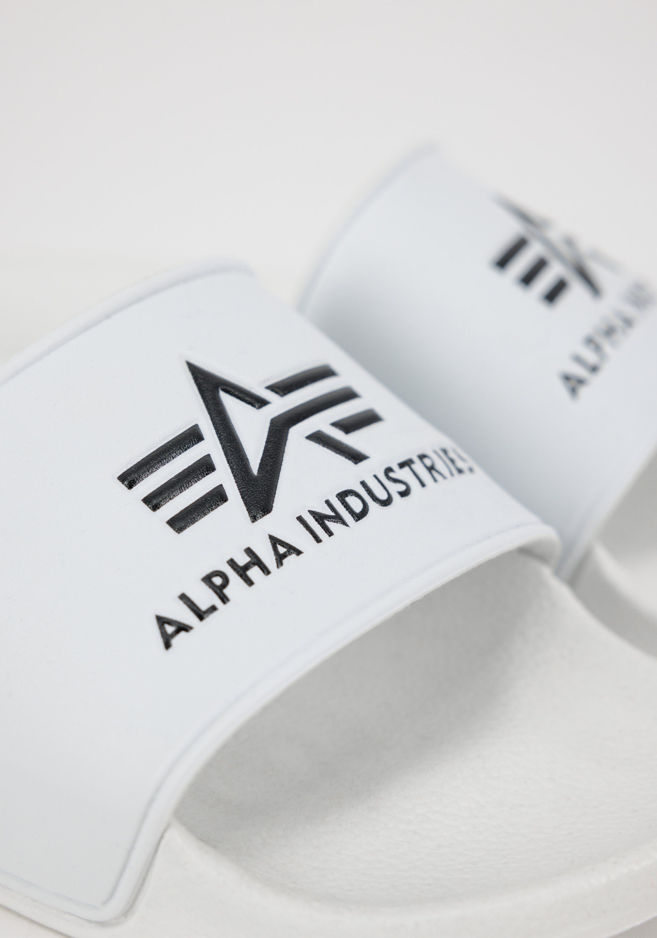 Alpha Industries Alpha Industries Accessoires Alpha white - Beachwear Slider Badeschuh