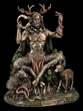 Figuren Shop GmbH Dekofigur Cernunnos Figur - Keltischer Gott mit Tieren - Veronese Fantasy Deko