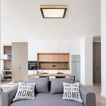 Globo Deckenleuchte Deckenleuchte Wohnzimmer Holz Deckenlampe LED Schlafzimmer Küche
