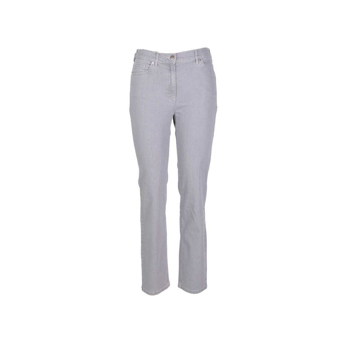 grau Zerres (1-tlg) 5-Pocket-Jeans hellgrau