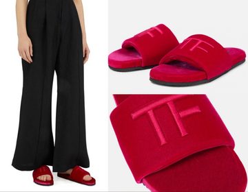 Tom Ford TOM FORD Harrison Velvet Slides Slipper Sandals Slides Shoes Schuhe Sa Sneaker