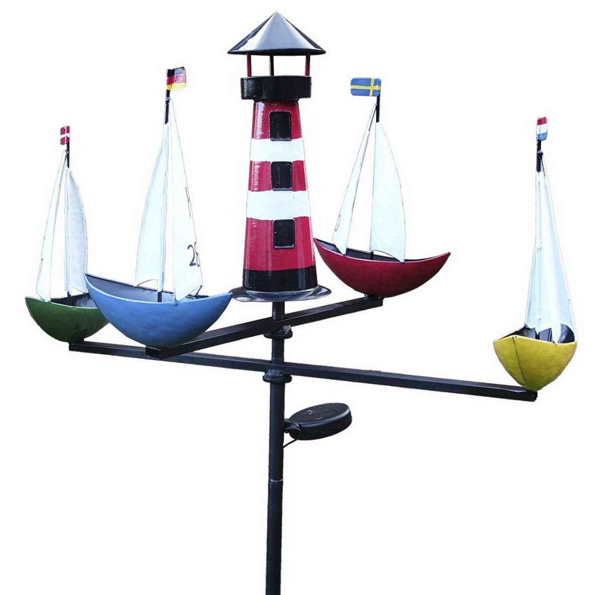 LED Gartenleuchte Windspiel Windfahne Wetterfahne REGATTA