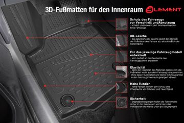 LEMENT Auto-Fußmatten Passgenaue ELEMENT Fussmatten für AUDI Q3, 2015-2020, für AUDI Q3 PKW, Passgenaue