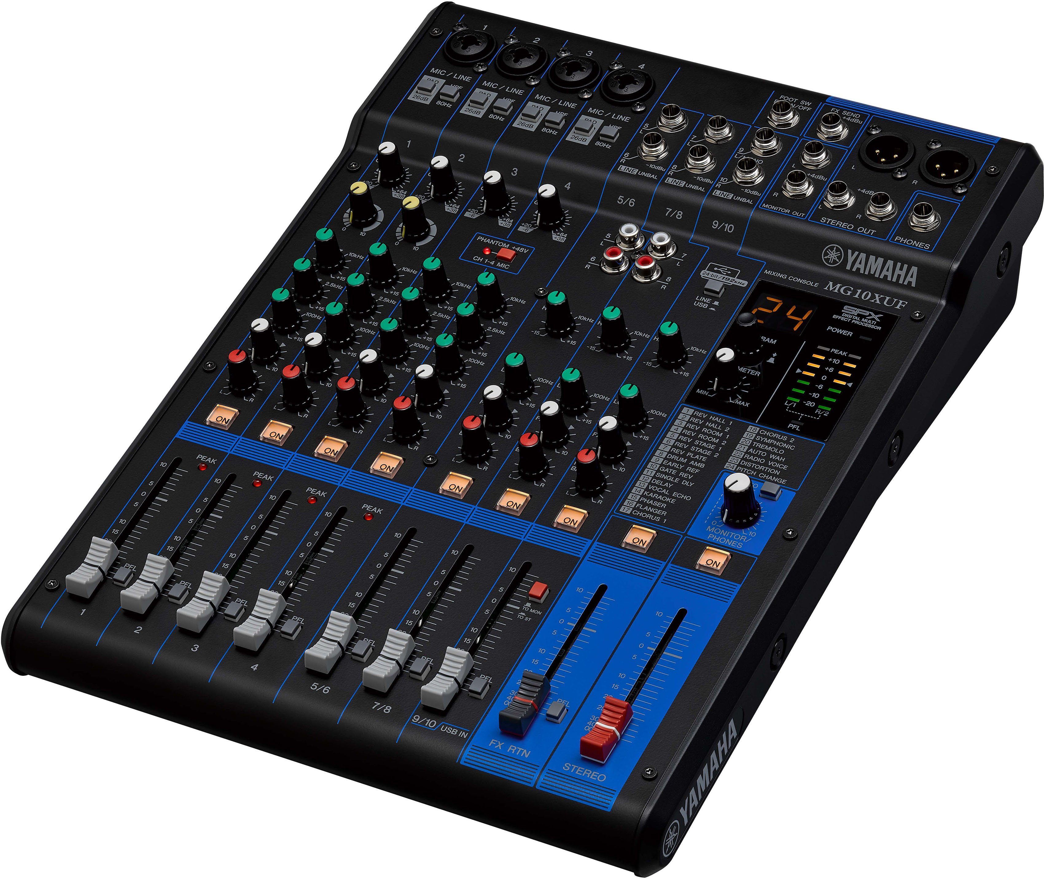 Yamaha Mischpult Mixing Console MG10XUF, 10-Kanal