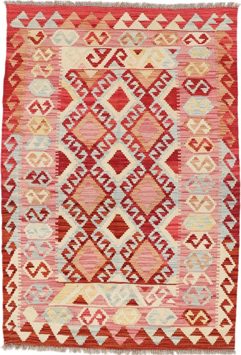 Orientteppich Kelim Afghan Heritage 100x141 Handgewebter Moderner Orientteppich, Nain Trading, rechteckig, Höhe: 3 mm