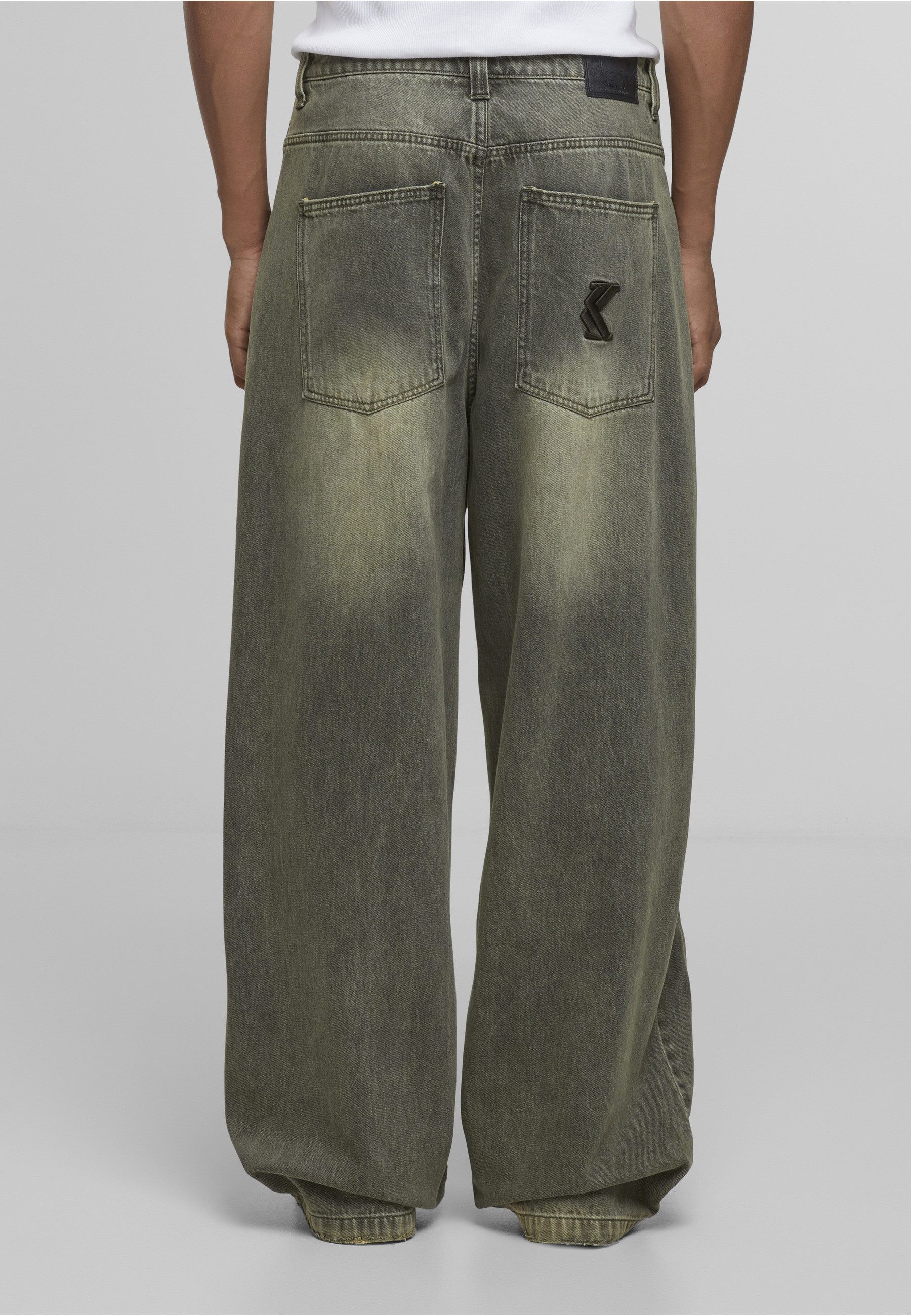 Karl Kani Bequeme Jeans Karl Kani Karl Kani OG Washed Wavy Seams Denim Baggy Pants