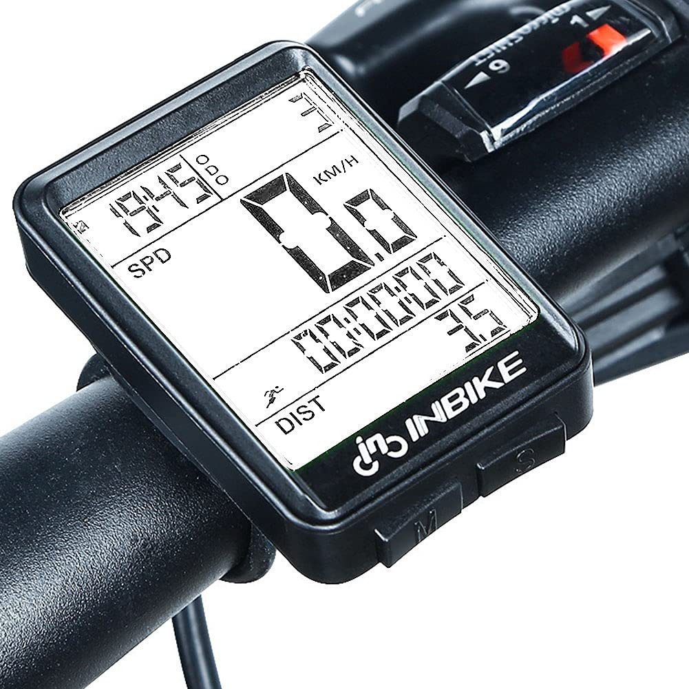 Fahrradcomputer Kabellos Fahrradtacho Fahrrad Tachometer Kilometerzähler grünes Licht