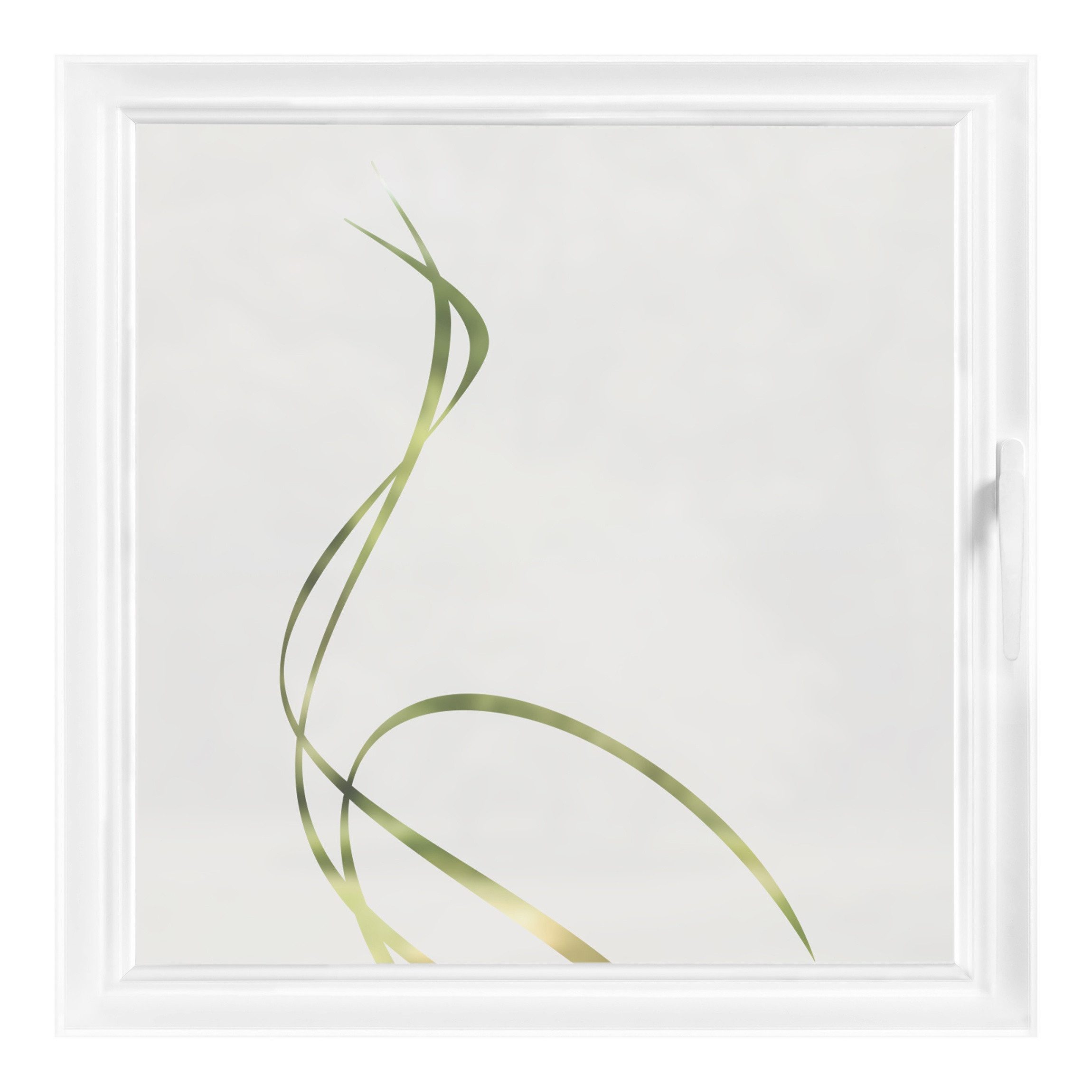 Bilderdepot24 Fensterfolie statisch haftend Motiv Fensterdeko Kranich II Tiere, blickdicht, Innen Fenster Tür Balkontür Küche Badezimmer Wohnzimmer Schlafzimmer