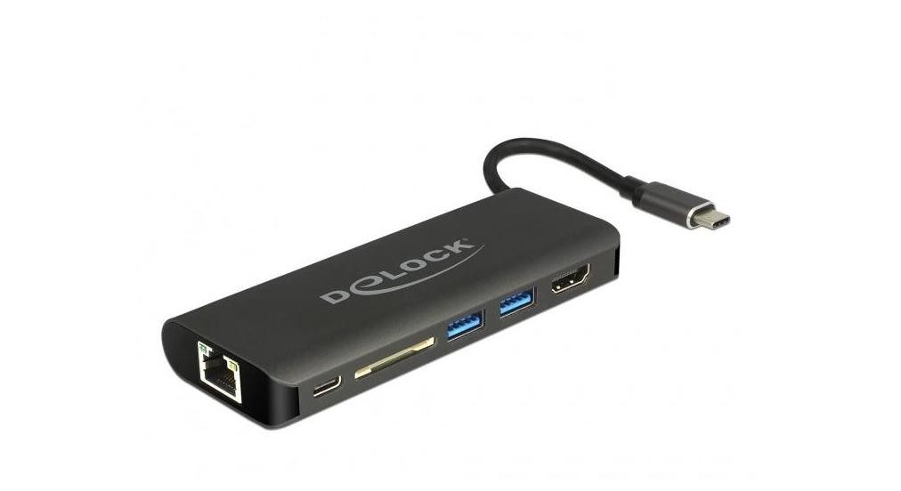 Delock Modem USB Type-C™ 3.1 Dockingstation HDMI 4K 30 Hz, Giga