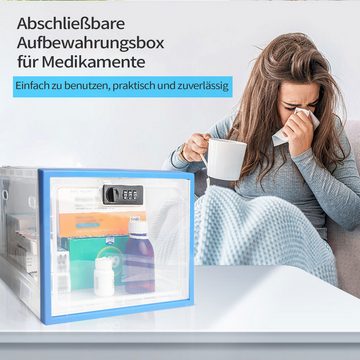 Daisred Medizinschrank Abschließbare Box, Große Schließbox für Medizin, Lebensmittel (1-St)