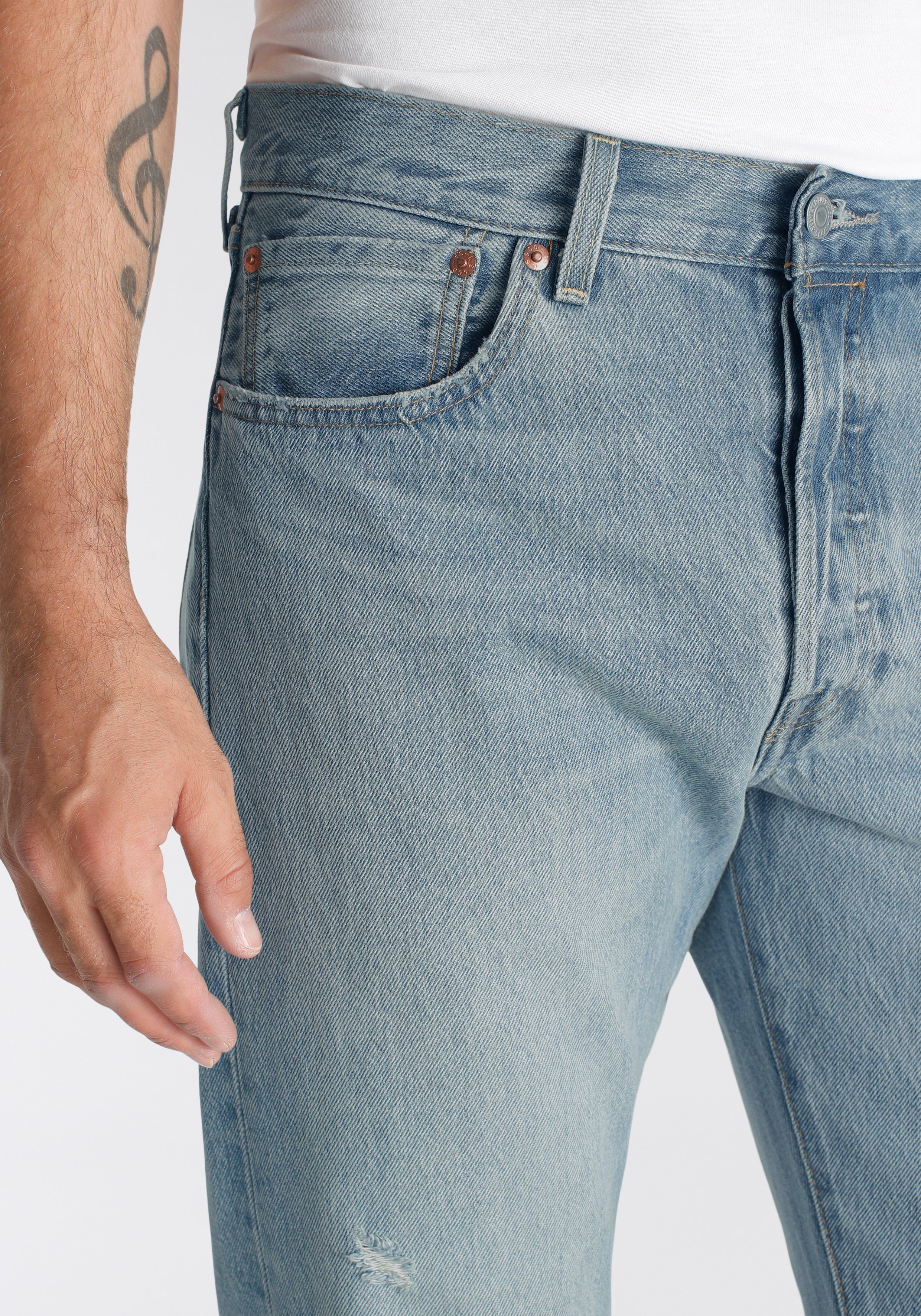 worn 54er indigo Levi's® 5-Pocket-Jeans Jeans in light 501® Vintage im Style