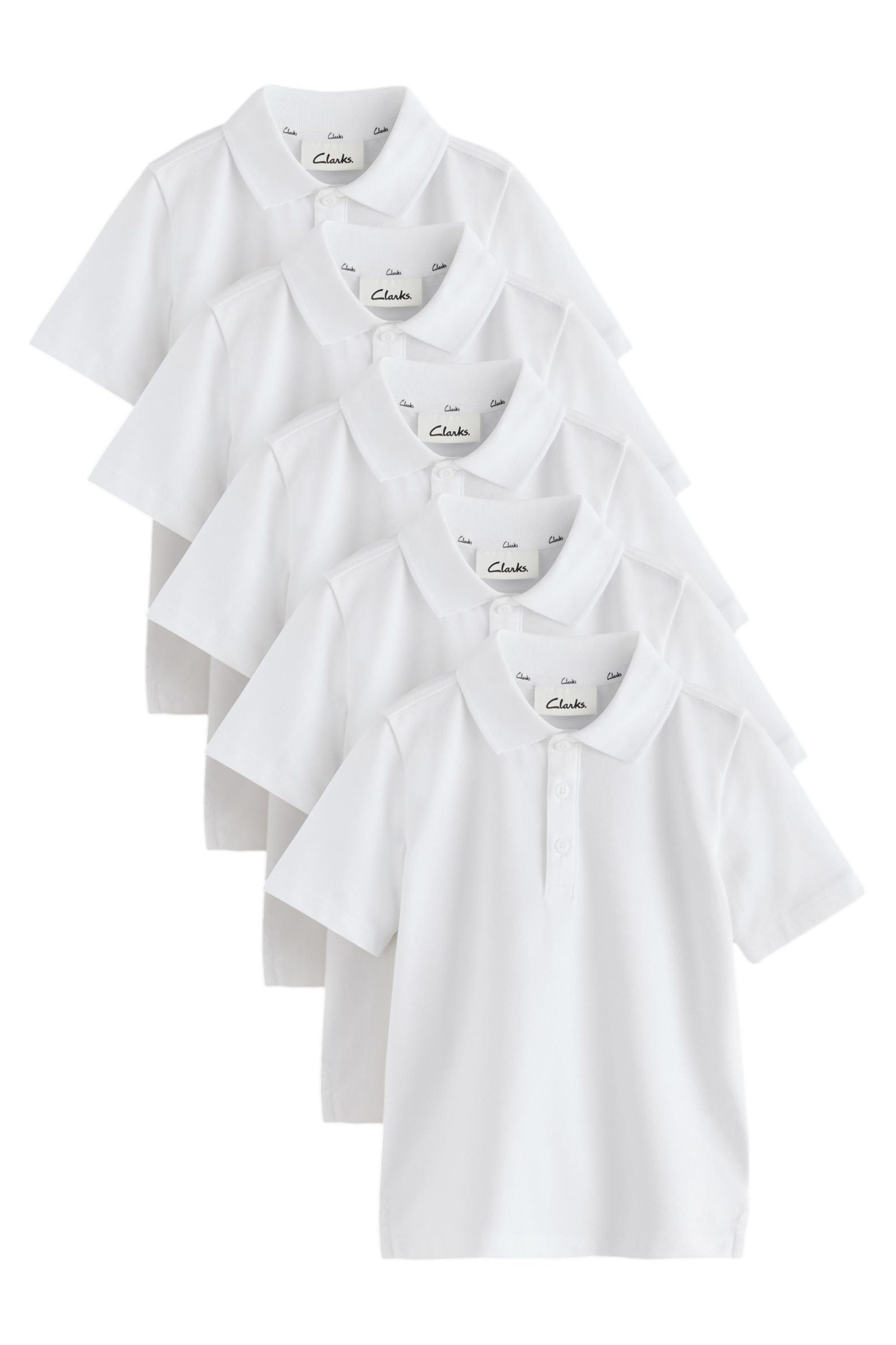Poloshirt Clarks Kurzarm-Poloshirts im 5er-Pack