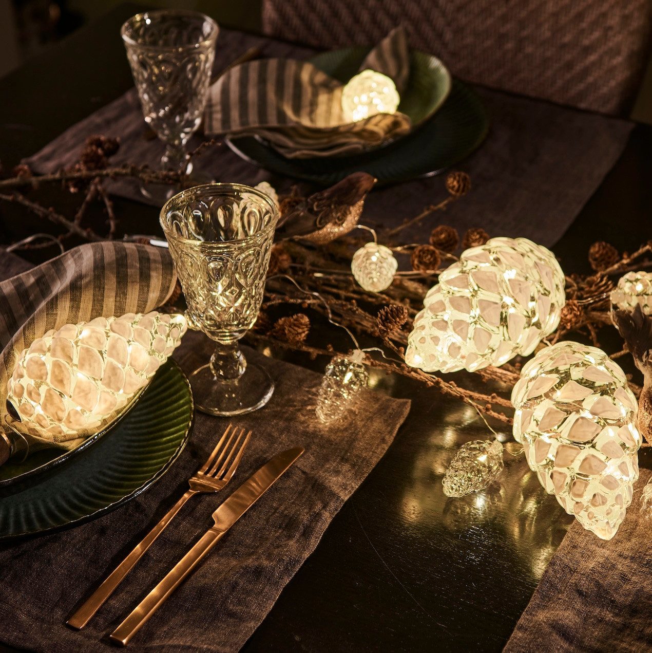 Sirius Home A/S LED Dekolicht Leuchtanhänger Glaszapfen Celina Cone weiß, L günstig online kaufen