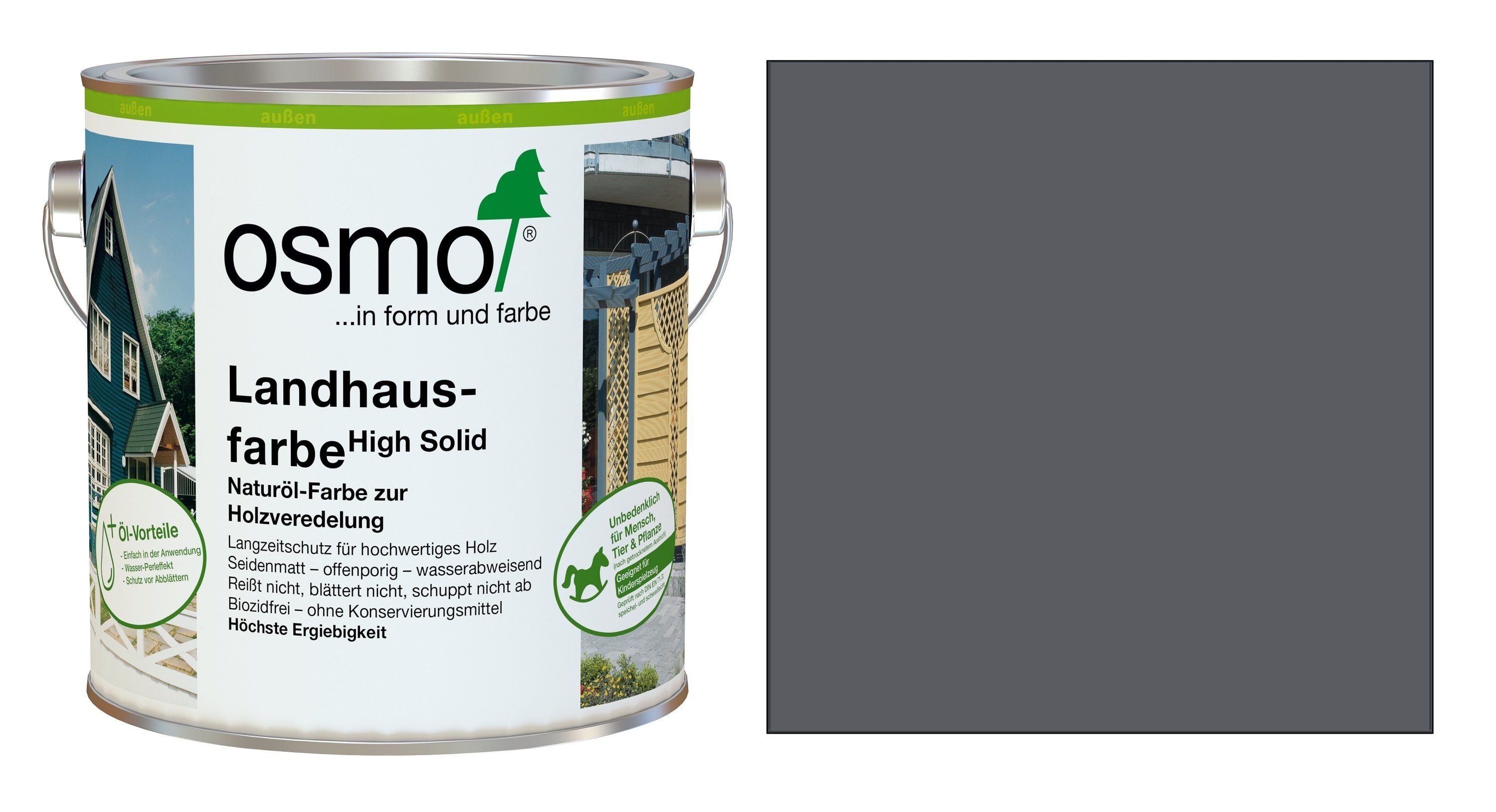 Osmo Holzöl OSMO 2704 Landhausfarbe Steingrau 750ml