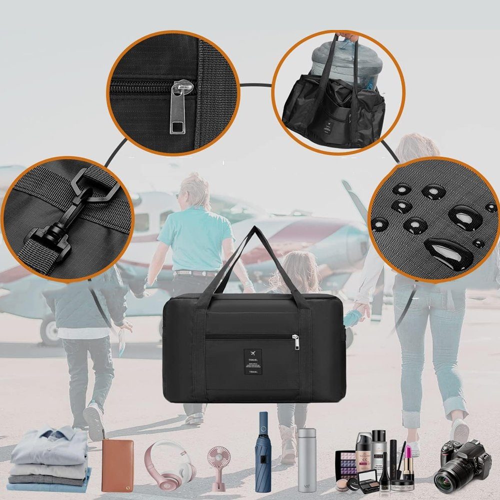 Reißverschluss) Reisetasche Reisetaschen Bedee Fitnesstasche Reisetasche Sporttasche (mit Weekender