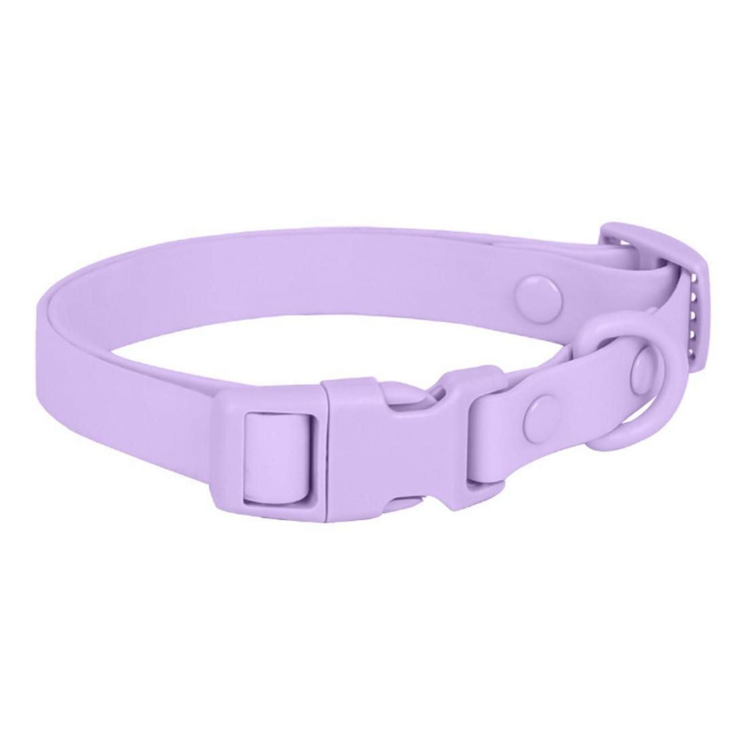 LuxusKollektion Hunde-Halsband Halsband Hund Macaron Lila M, Kunststoff