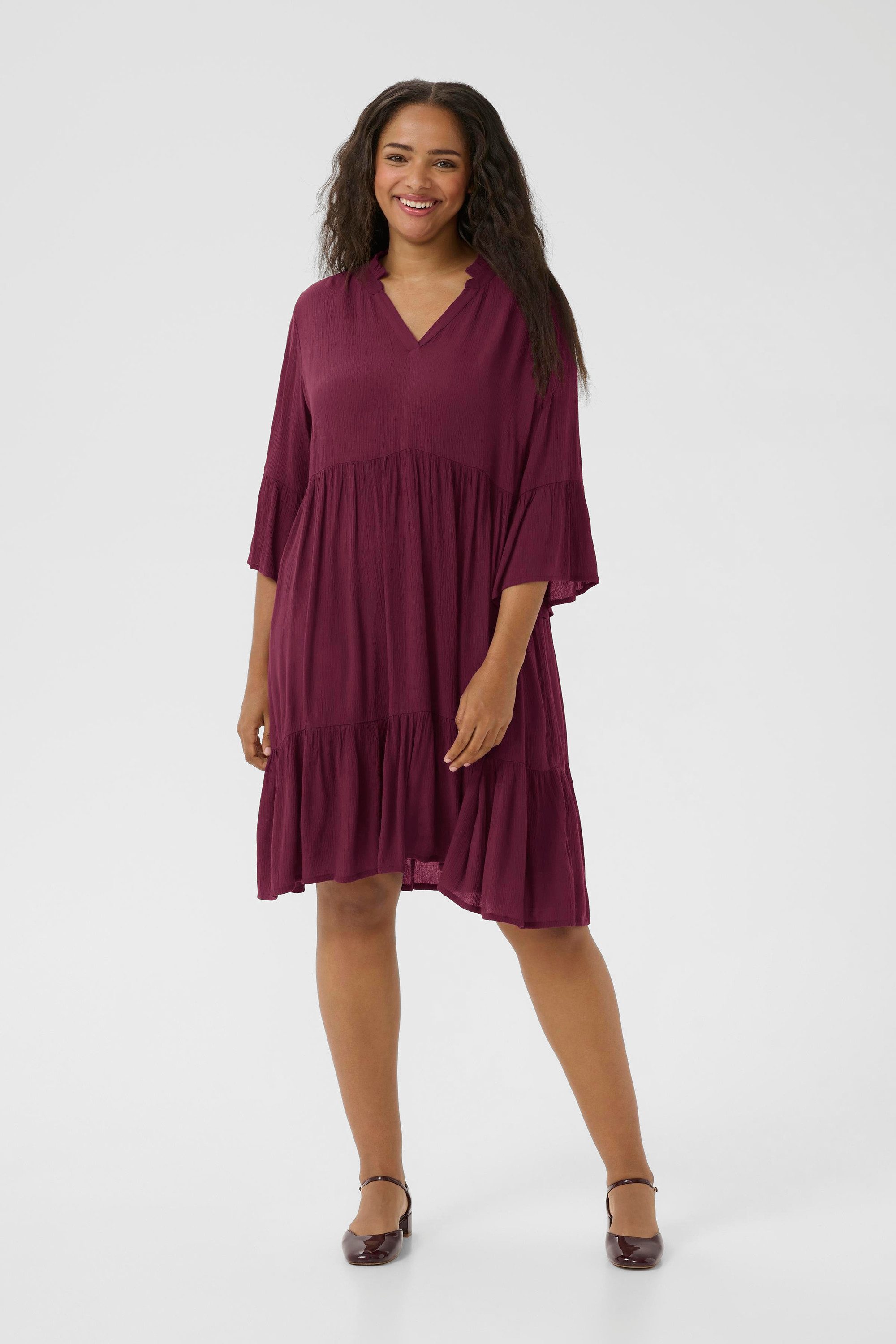 KAFFE Curve Blusenkleid Kleid KCmariana Große günstig online kaufen
