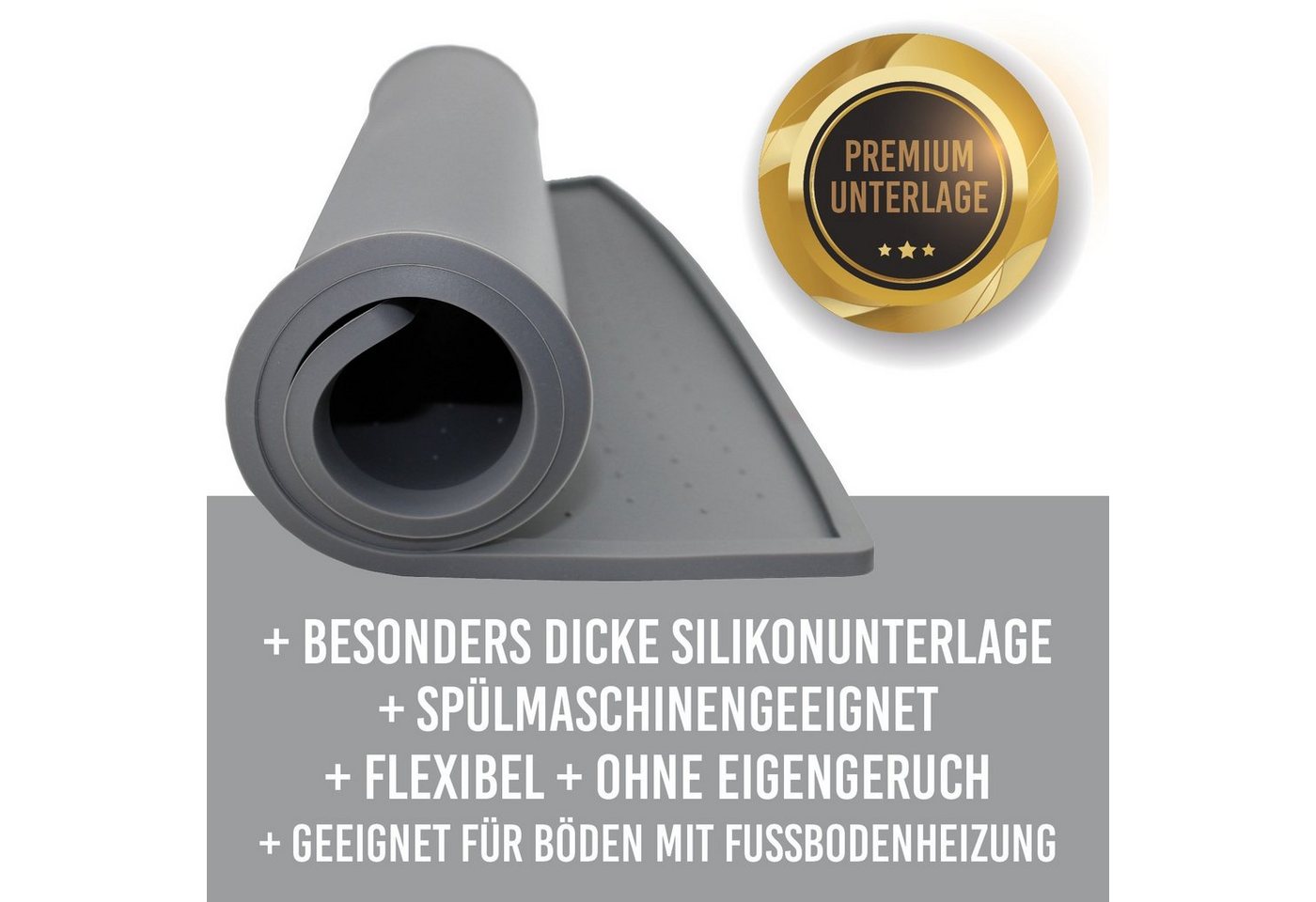 Thumbnail - KaraLuna Futternapf Napfunterlage aus Silikon I Futtermatte Hundenapf Unterlage Katzennapf, Silikon-Napfunterlage