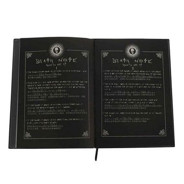 GalaxyCat Tagebuch Notizbuch des Todes von Light Yagami für Death Note Fans mit Federkiel, Death Note Buch