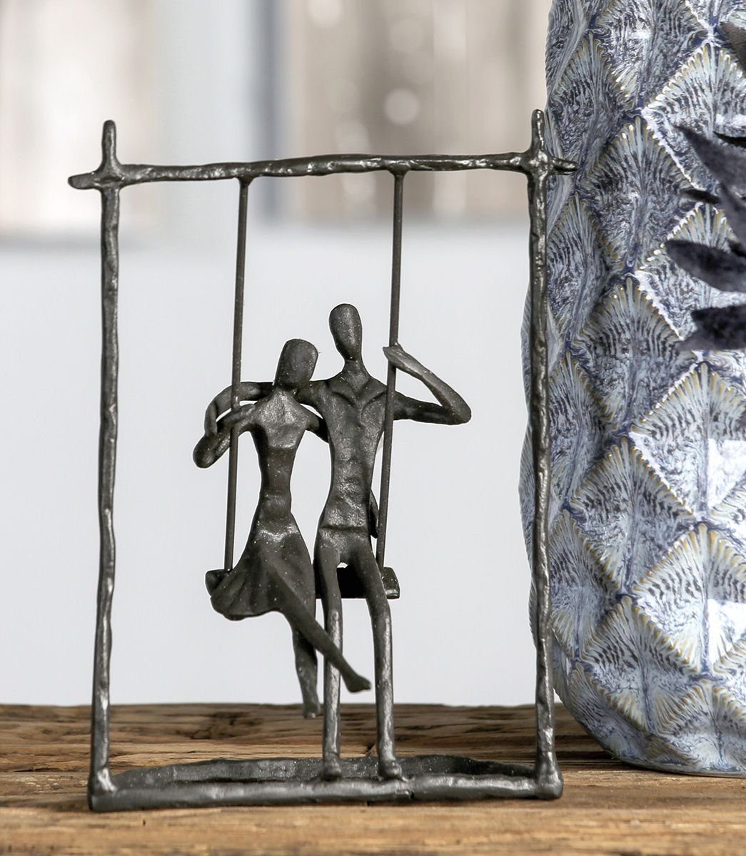GILDE Dekoobjekt Schaukelnde Liebe - Die romantische Skulptur für Ihr Zuhause oder Büro