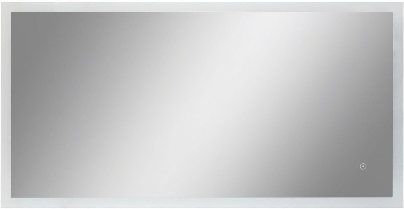 Paco Home Wandleuchte BECKY, LED fest integriert, Neutralweiß, Beleuchteter Зеркало LED Backlight Touch-Schalter Wandspiegel 4000 K