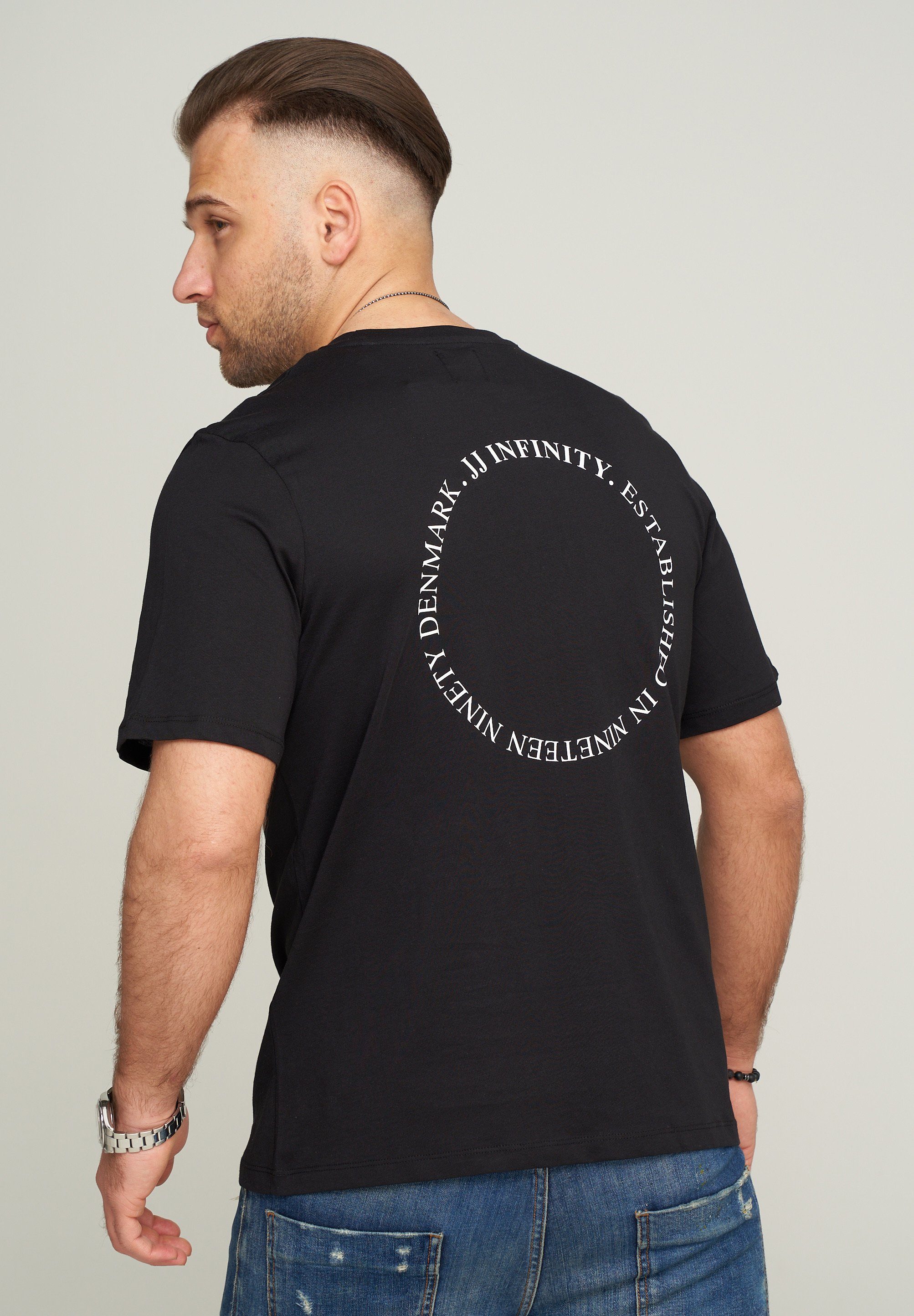 Jack & Jones T-Shirt JCOROUND INFINITY Black