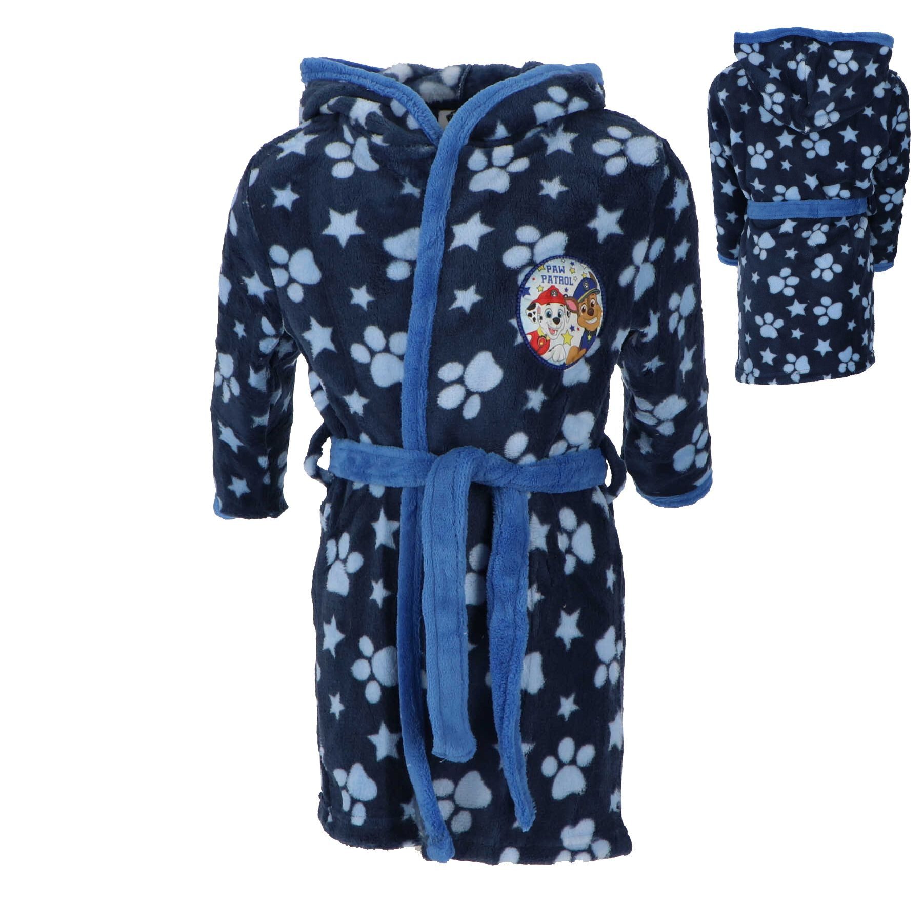 PAW PATROL Babybademantel Blauer Bademantel für Kinder Komfortabel