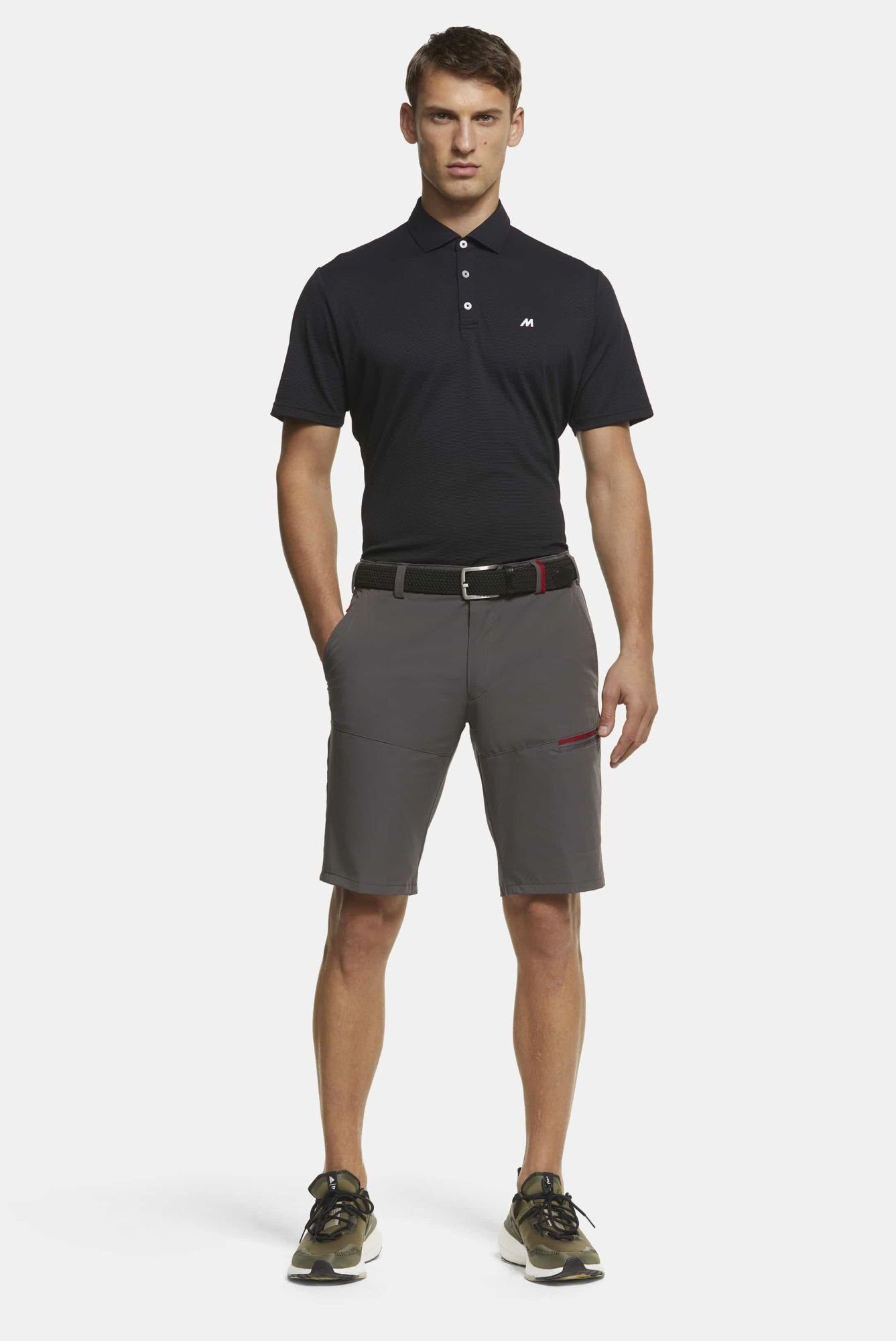 B-Arran Shirt-Stopper MEYER Shorts mit anthrazit