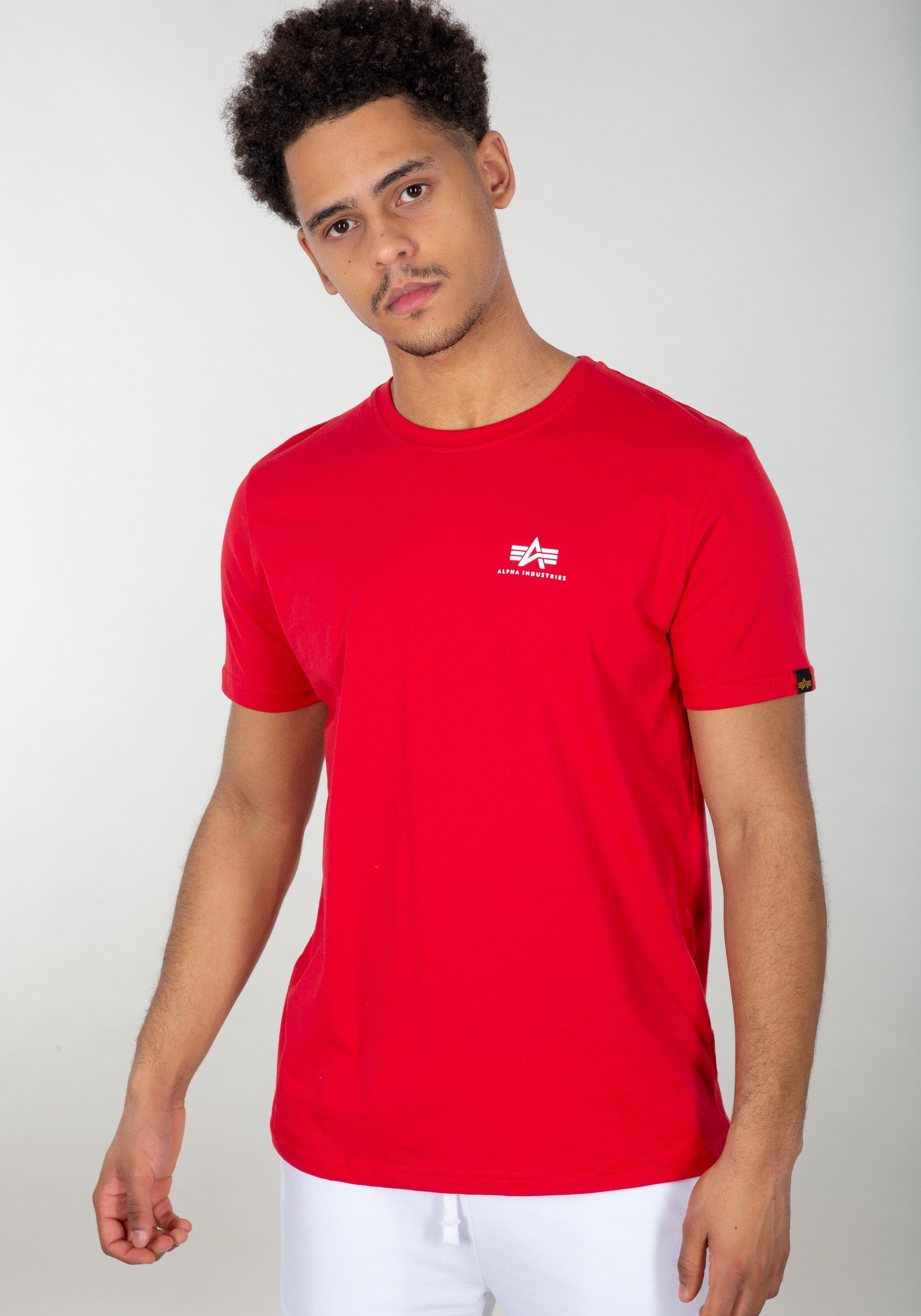 Alpha Industries T-Shirt Alpha Men T T-Shirts red - Backprint Industries