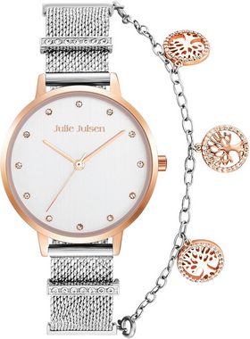 Julie Julsen Quarzuhr Julie Julsen Charming Bicolor Dots, JJW1231RGSME-34-1, Charminguhr, Glitzer