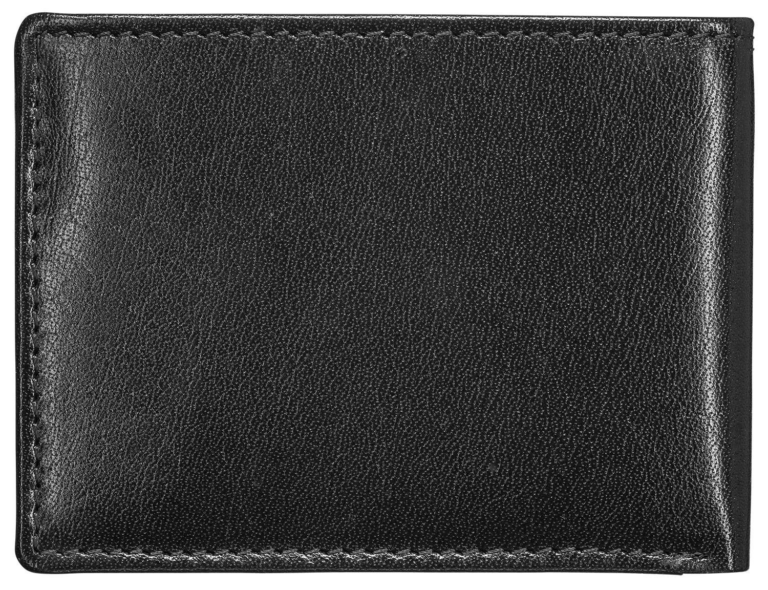 Red Baron Geldbörse Geldbeutel Leder Braun RB-WT-001-03, 1-fach klappbar, Kreditkartenfächer, Münzfach mit Druckknopf