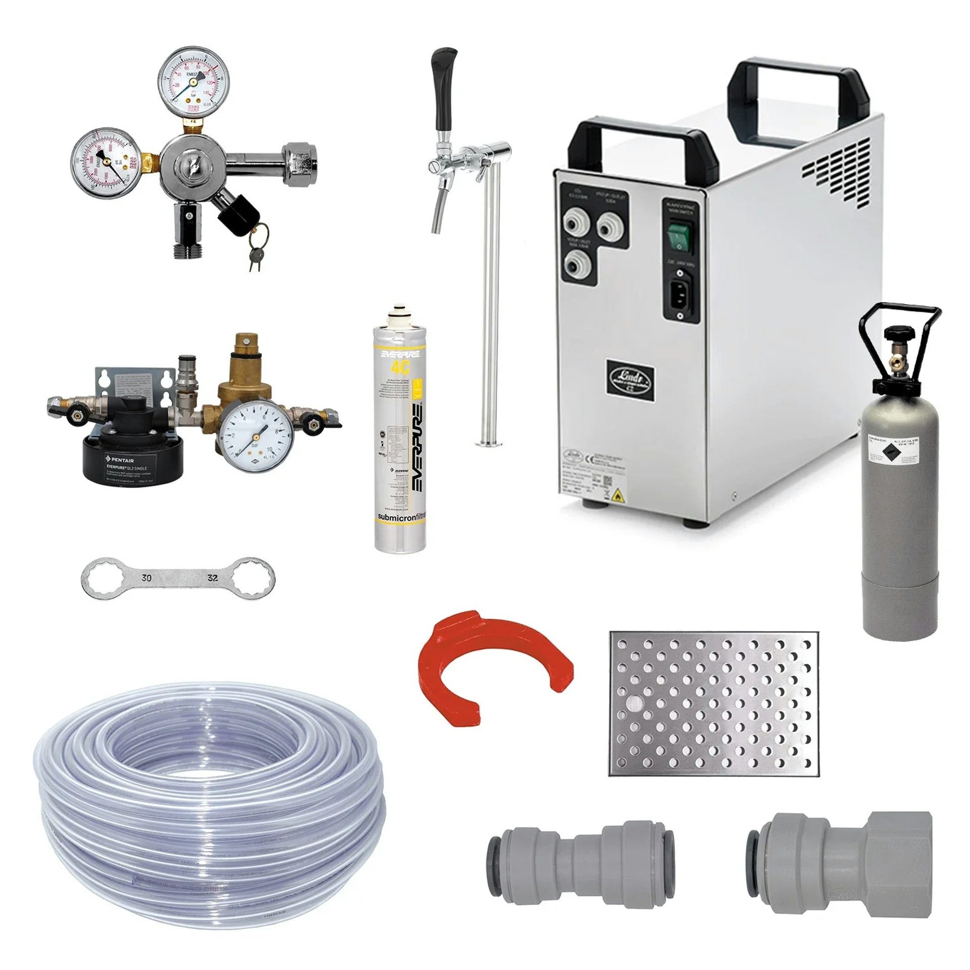 ich-zapfe Wassersprudler Komplettset Wassersprudler, Wasserspender, Trinkwassersprudler - Exter