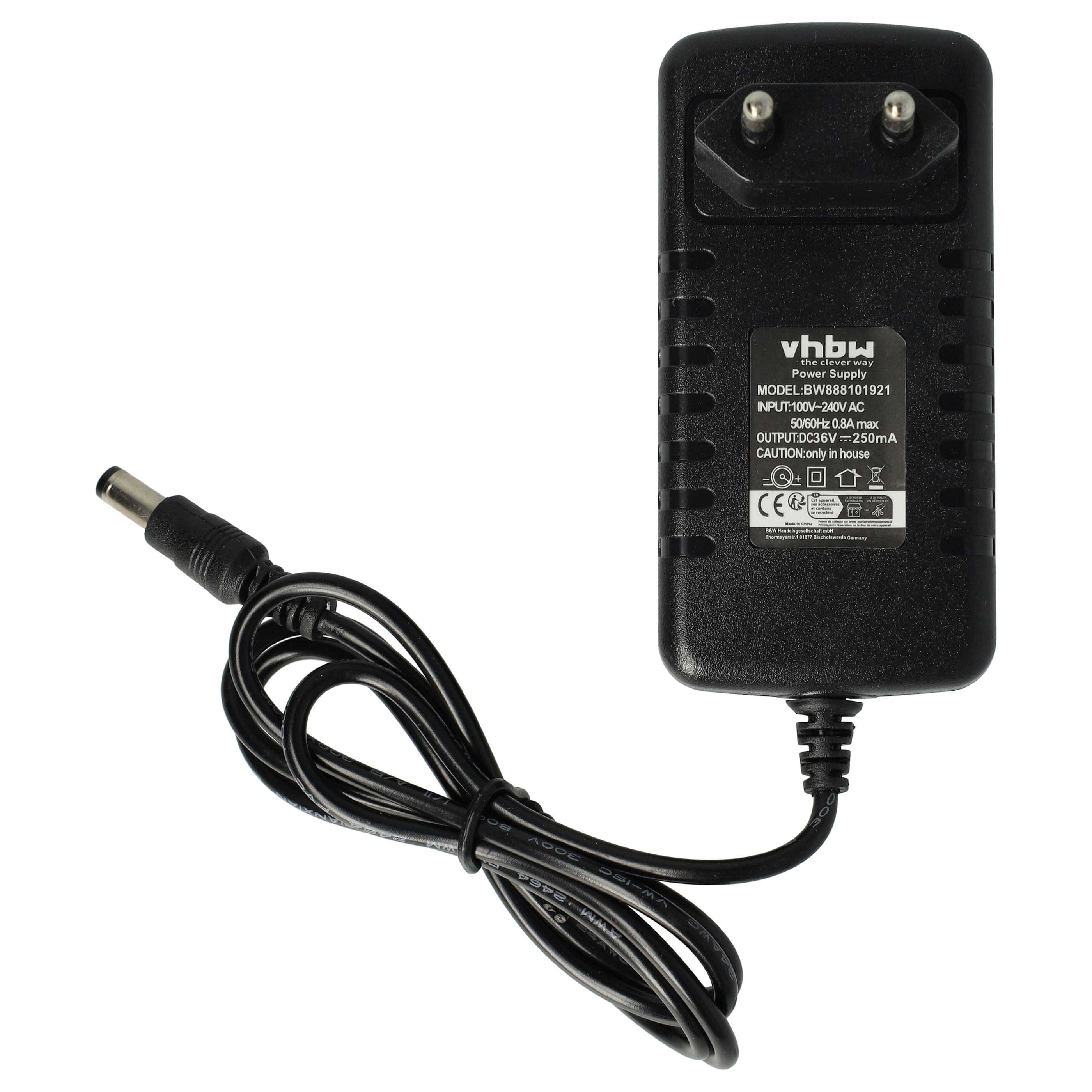 vhbw Ersatz für SIL/Hoover SSA-10W EU, 360020 für Akku-Handstaubsauger Schnelllade-Gerät