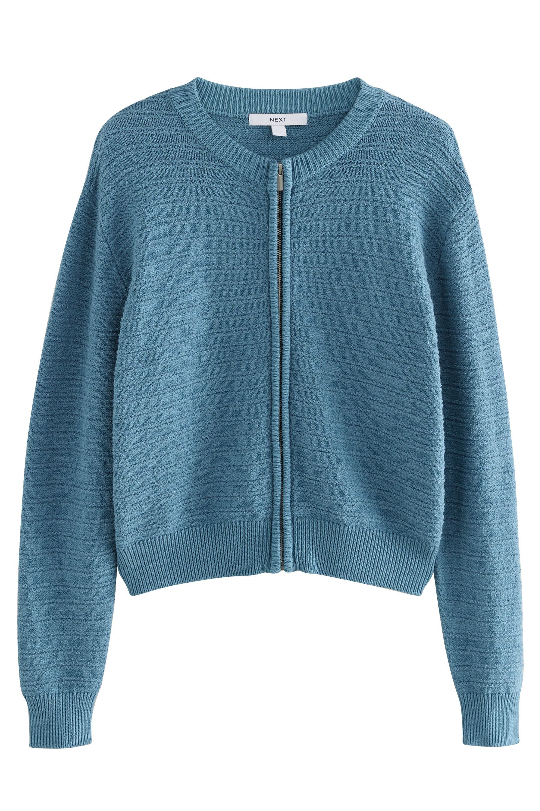 Next Bomberjacke Gestrickte Bomberjacke mit Reißverschluss günstig online kaufen
