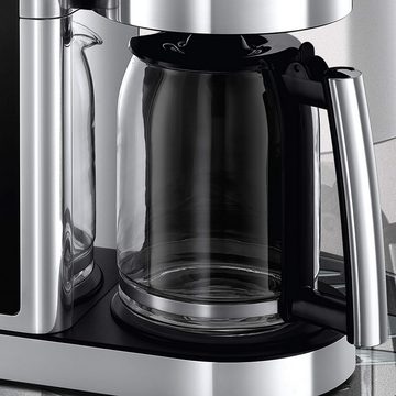 RUSSELL HOBBS Kaffeevollautomat Digitaler Timer, Brausekopf für optimale Extraktion&Aroma, max 10 Tassen, 1,25l Glaskanne, Warmhalteplatte, Filterkaffeemaschine