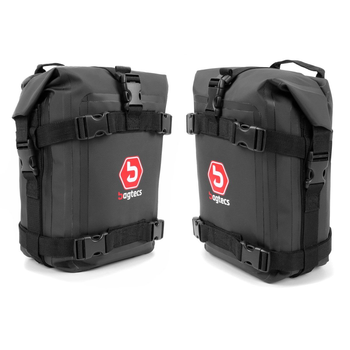 Bagtecs Rahmentasche Set 2x Motorrad Sturzbügeltasche für Schutzbügel # K4 wasserdicht 10 L