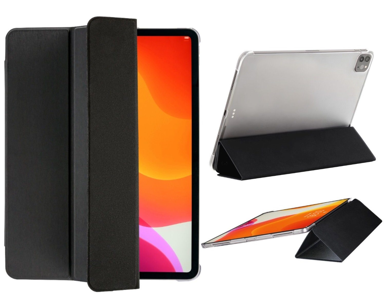 Hama Tablet-Hülle Smart Case Fold Clear Tasche Cover Hülle Schwarz, für Apple iPad Pro 11" 2020 2. Generation 2021 3. Gen. 2022 4. Gen. von Hama