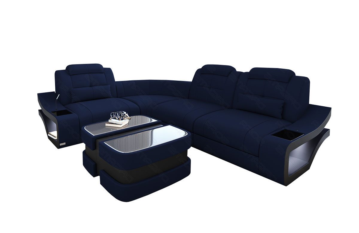 Sofa Dreams Ecksofa Polster Stoff Couch Sofa Elena L Form M Stoffsofa Mikrofaser