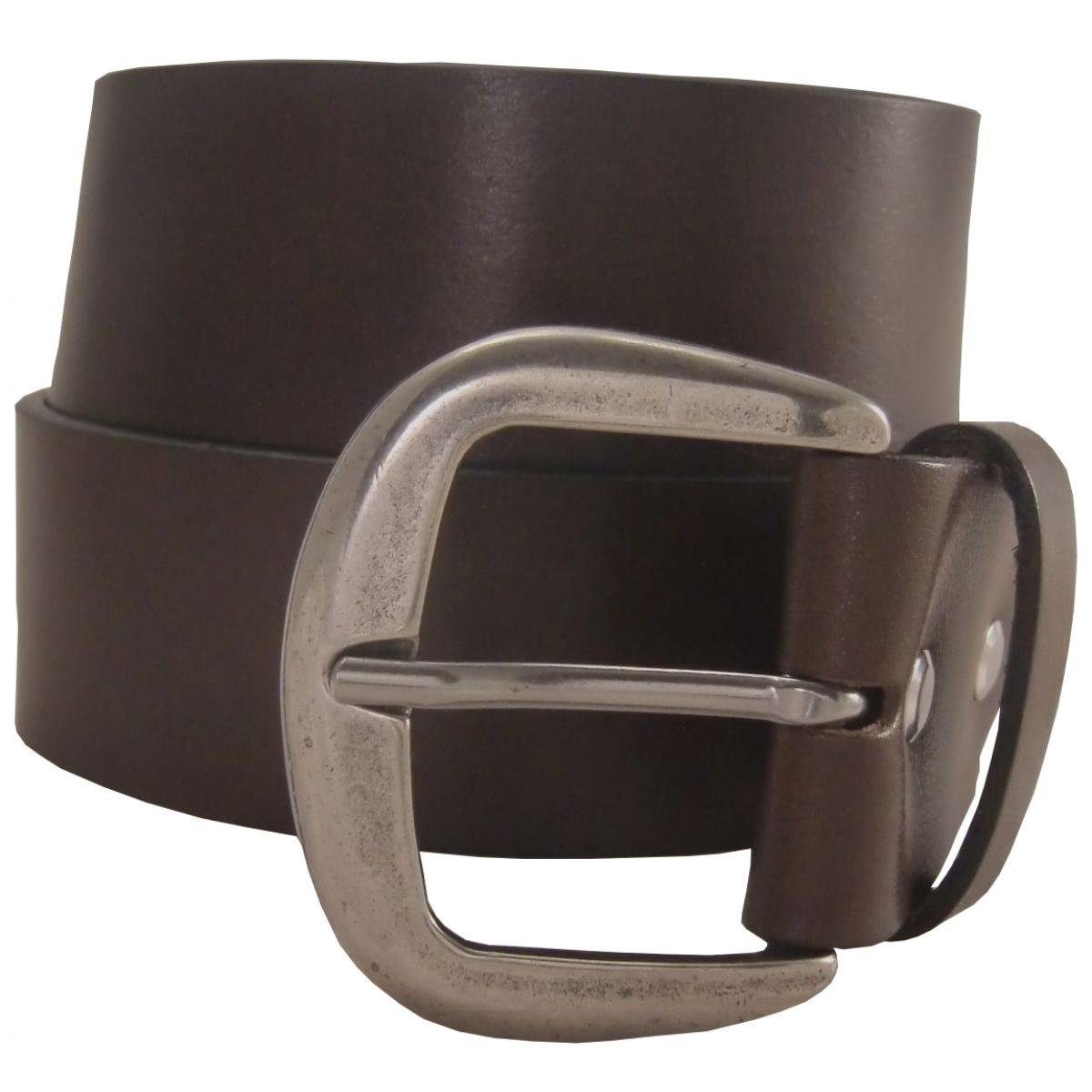 Ledergürtel Ledergürtel Vollrindleder Jeansgürtel 4,5 Breiter H cm BELTINGER für - aus Damen Braun