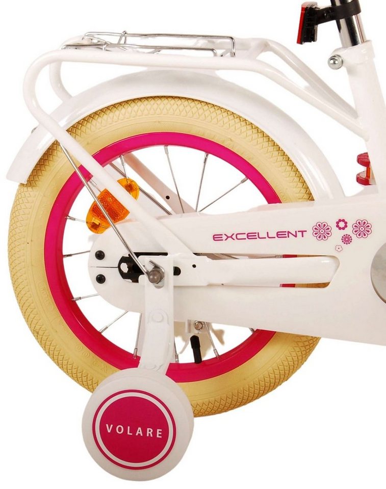 Thumbnail - Volare Kinderfahrrad - Excellent - Mädchen - 12 oder 14 Zoll- bis 60kg - Rücktrittbremse, 85% zusammengebaut, 3 - 4,5 Ja...