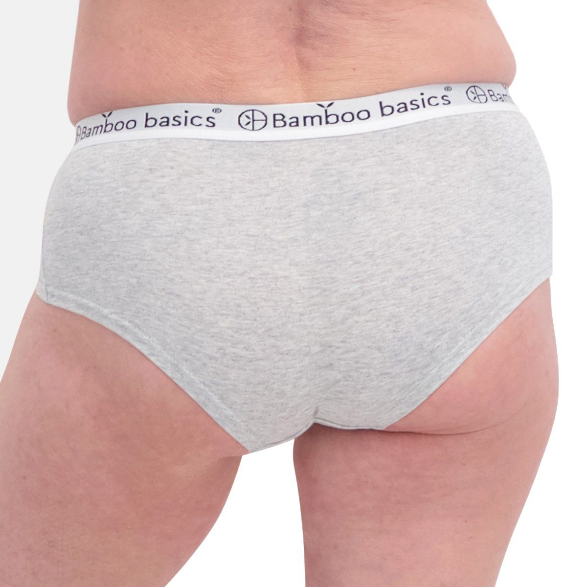 Bamboo 2er - Panty basics Pack IRIS, Panty Damen Hipster Grau
