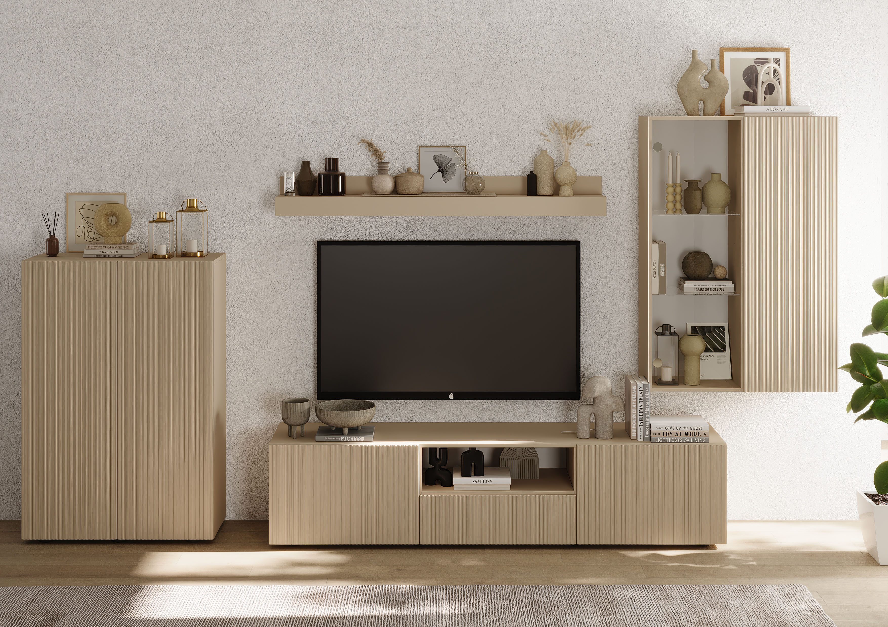 INOSIGN Wohnwand Rio, 4tlg. Breite 300 cm, modernes, elegantes Wohnzimmer-S günstig online kaufen