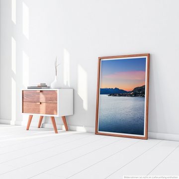 Sinus Art Poster 90x60cm Poster Die Farben des Sonnenuntergangs Sizilien Italien