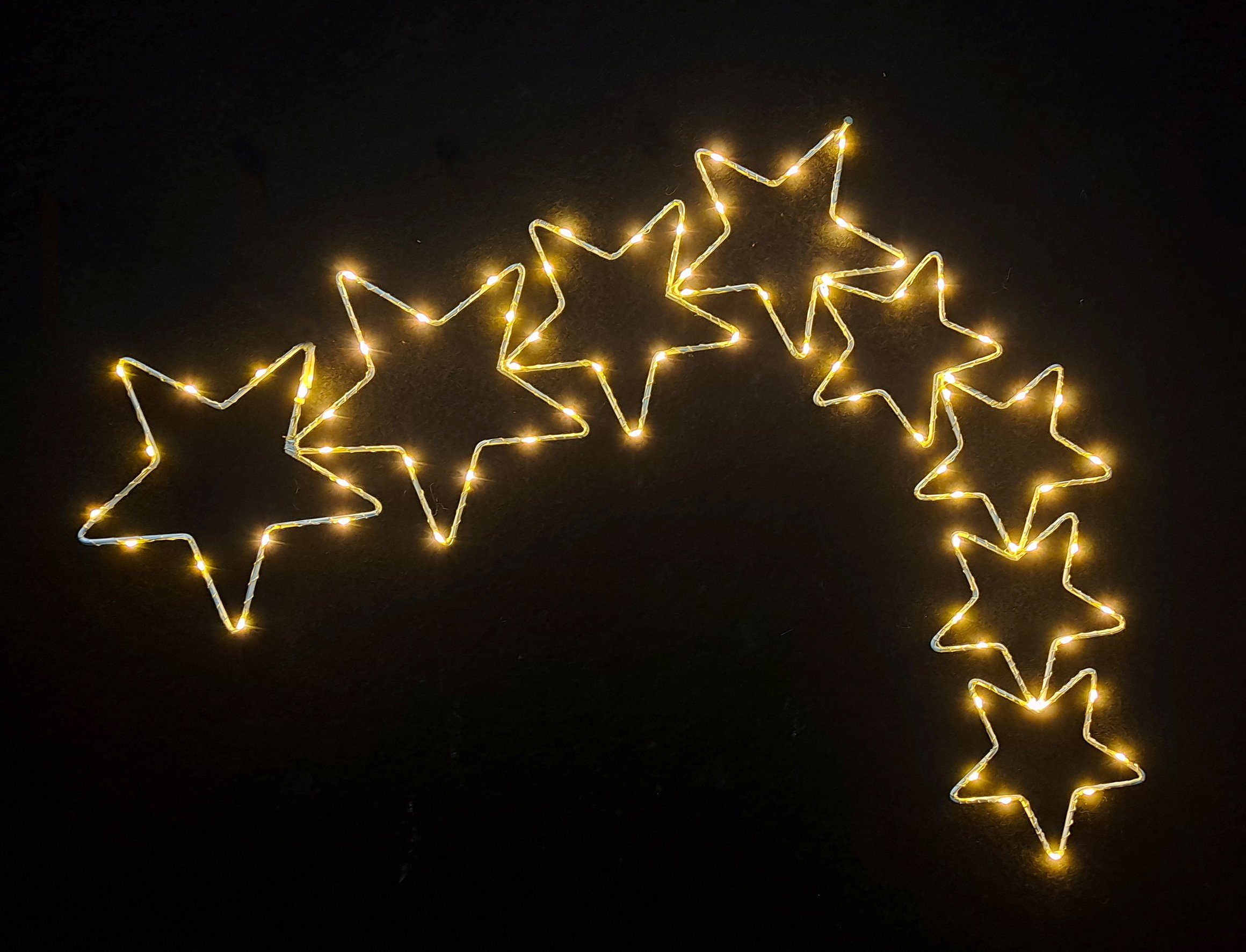 Star-Max LED Dekolicht Weihnachtsdeko aussen, LED fest integriert, Warmweiß,  mit 6/18h Timer