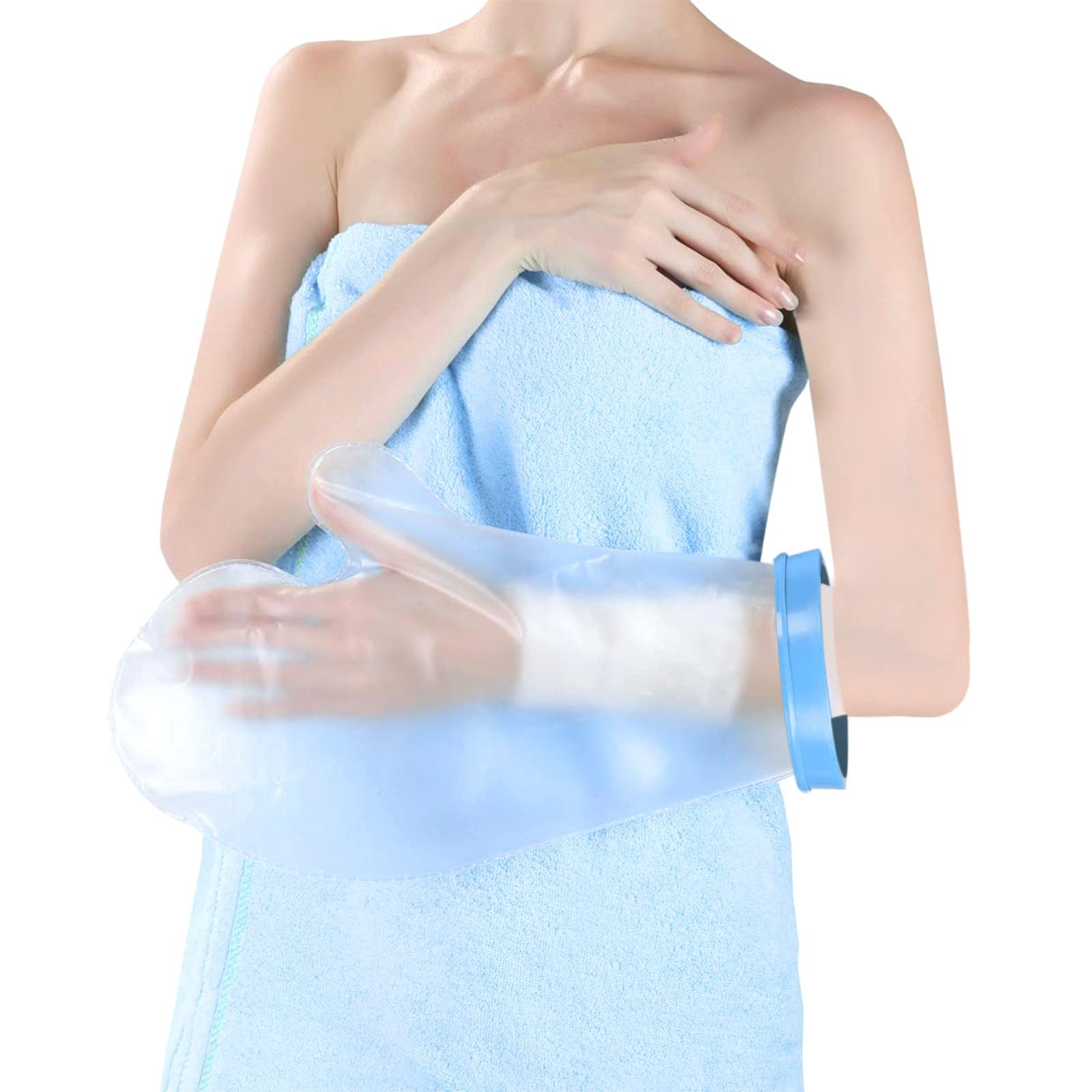 HT Protektoren-Set Wasserdichter Gipsschutz Duschschutz Erwachsene, Wasserschutz Gipsarm aus Silikon für Bad & Dusche