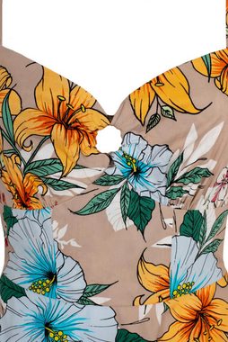 Hell Bunny Trägerkleid Pattaya Blumenmuster Retro Vintage Tropical Flowers Dress
