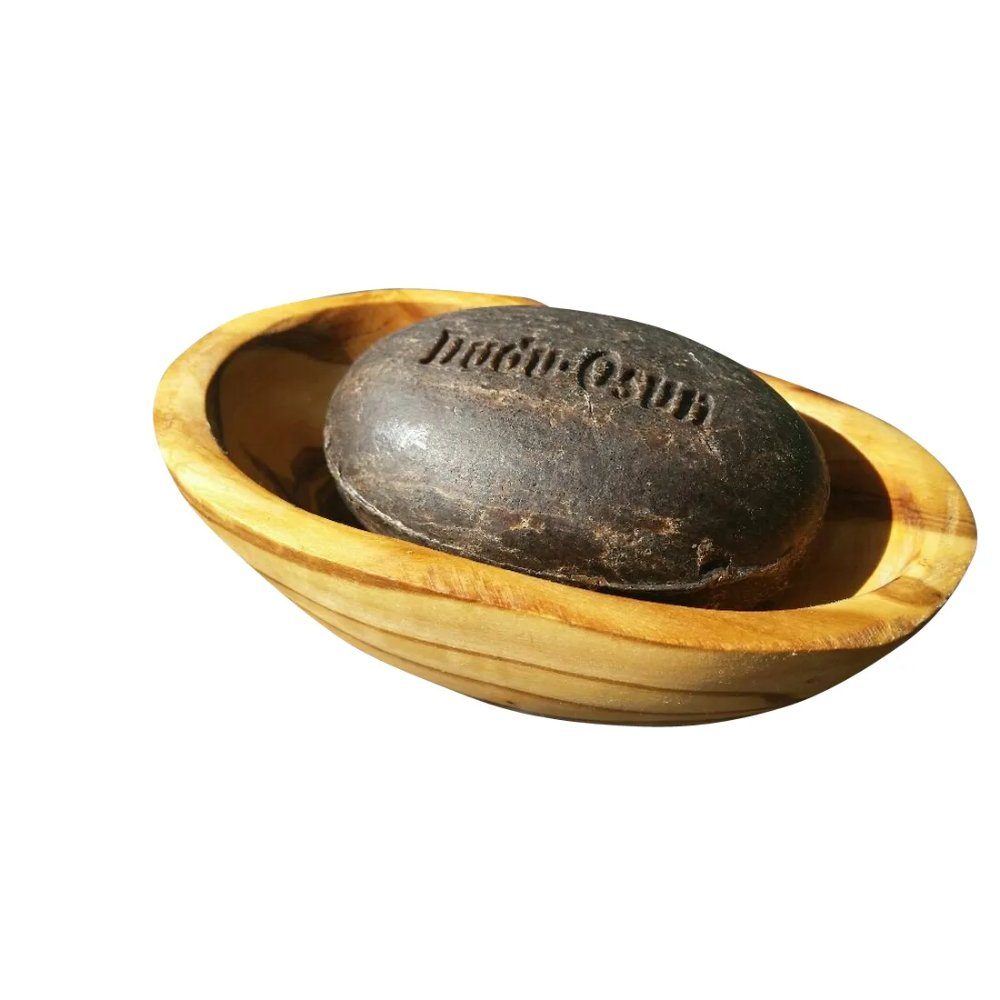 Olivenholz-erleben Seifenschale Seifenschale RAINBOW oval klein, Breite: 12 cm, 1-St., antibakterielle Wirkung, resistent gegenüber Feuchtigkeit